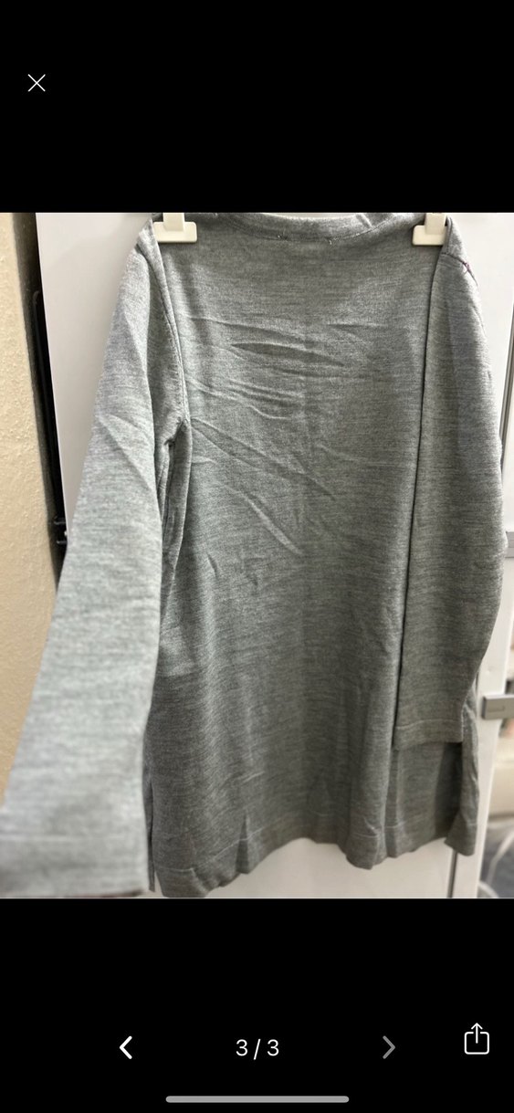 Koton Gri Uzun Kollu Kemerli Kadın Hırka - Görsel 3