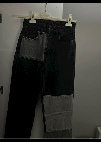 Gri Renkli Kadın Kot Pantolon - Görsel 2