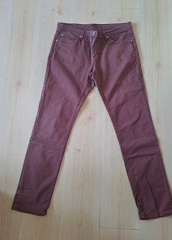 Bordo Regular Kancası Erkek Pantolon Bordo