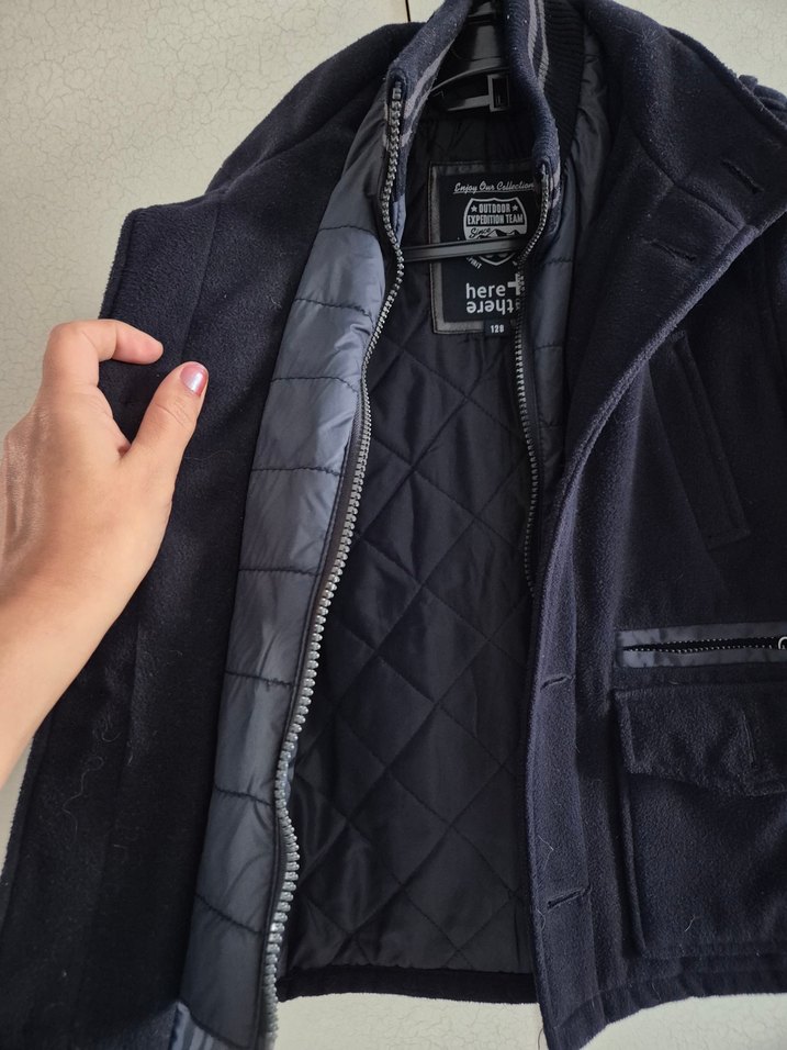 Çocuk Kaşe Kaban - Görsel 3