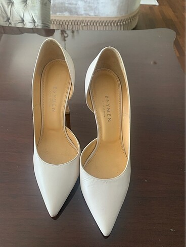 BEYMEN den kırık beyaz stiletto