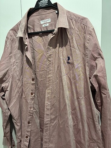 U.S Polo Assn. Polo 3xl erkek gömlek gül kurusu renginde