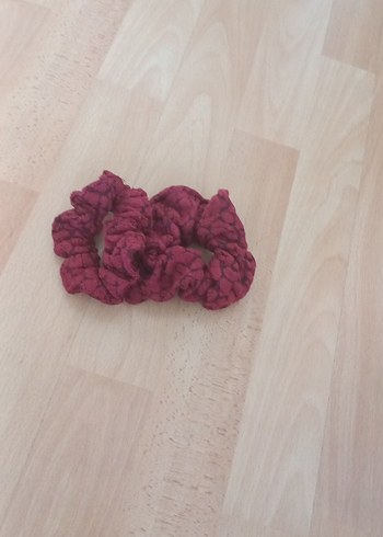 Bordo Yün Elastik Kadın Saç Tokası