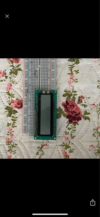 16x2 lcd ekran arduino