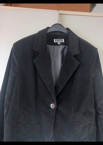 Diğer Siyah Süet Kadın Blazer Ceket