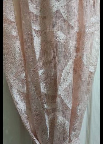 Pembe Nakışlı Bohem Perde - Görsel 3