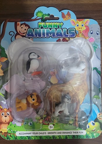 Beden Funny Animals 4'lü Hayvan Figüleri