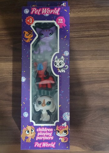 Pet World 3'lü Mini Hayvan Seti