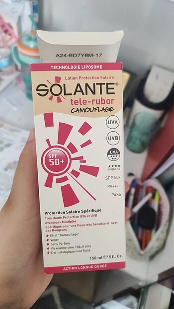 Solante renkli güneş kremi