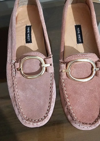 37 Beden pembe Renk Süet Tokalı Kadın Loafer