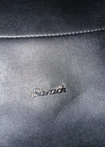 Siyah Deri Sarad Klasik Kadın Çanta - Görsel 2