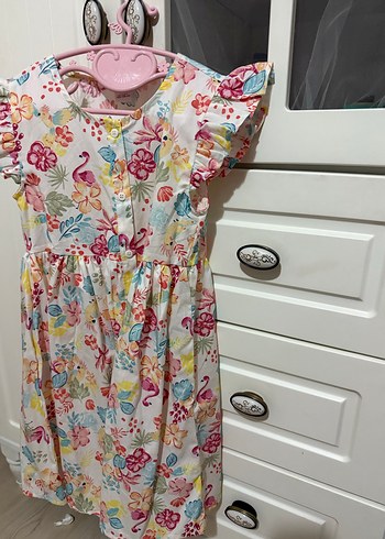 Pastel Çok Renkli Baskılı Bebek Önlüğü - Görsel 2