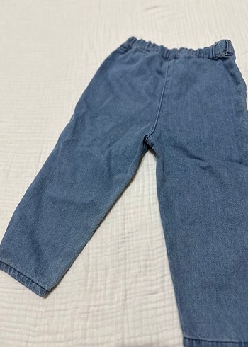 Renkli Nakışlı Kız Kot Pantolon - Görsel 4