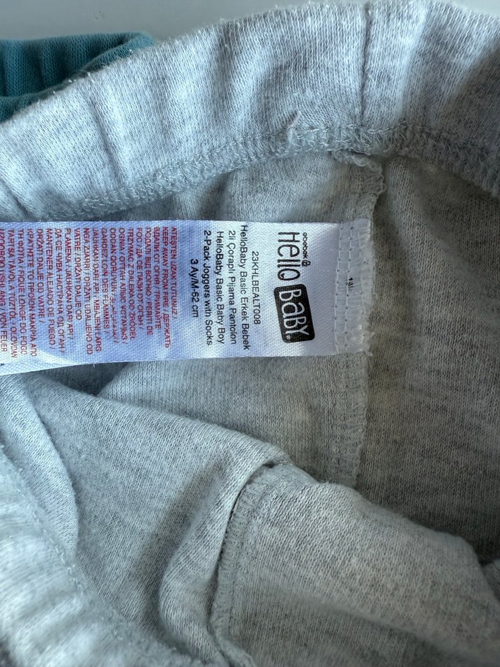 Erkek Çocuk Gri  Tayt - Görsel 5