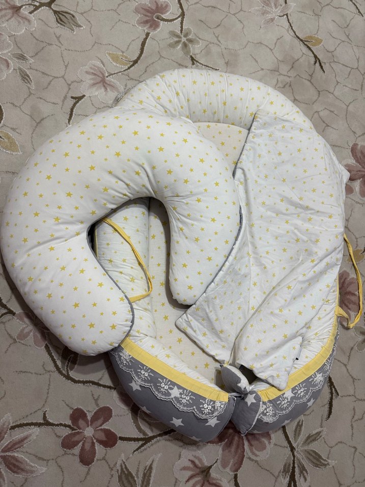 Gri Yıldız Desenli Bebek Uyku Seti - Görsel 3
