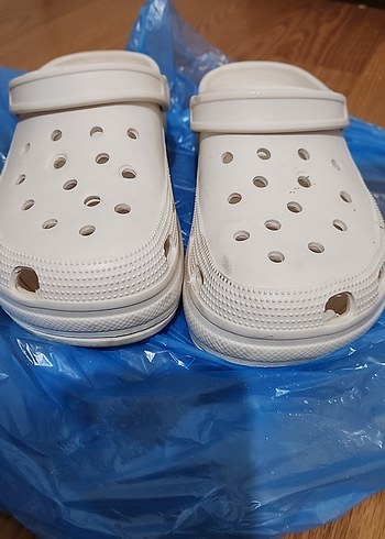 Beyaz Platform Topuklu Crocs