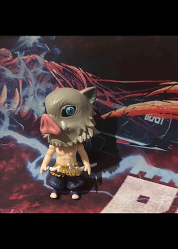 Gri Domuz Maskeli Aksiyon Figürü Demon slayer - Görsel 3