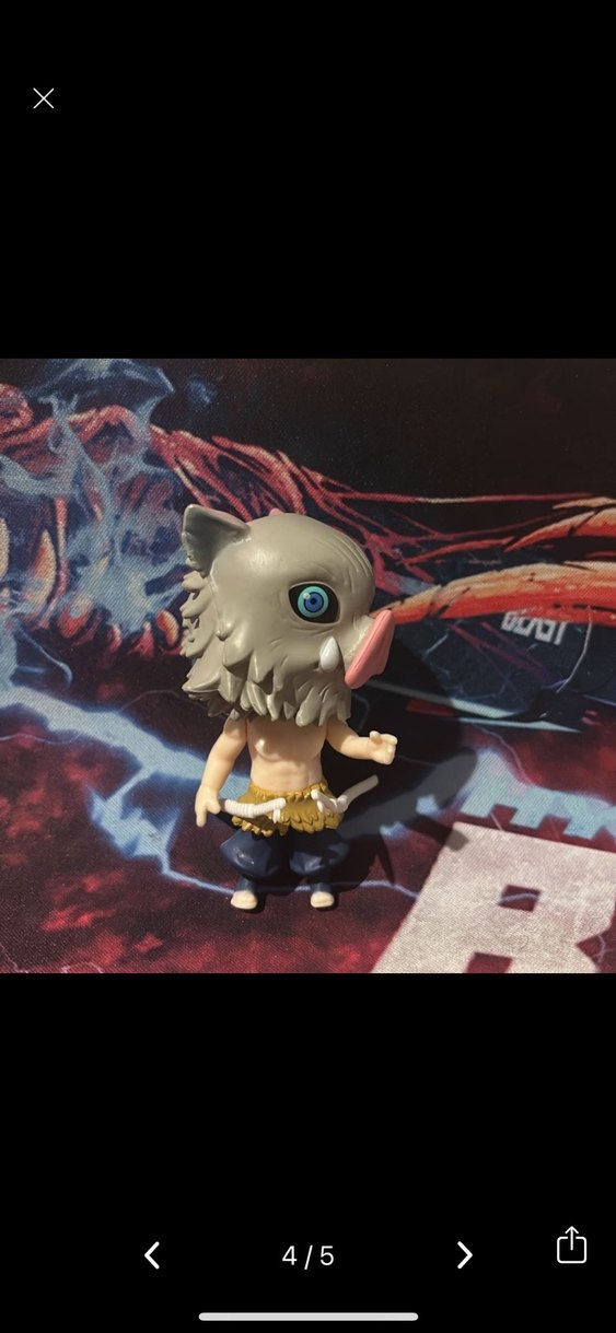 Gri Domuz Maskeli Aksiyon Figürü Demon slayer - Görsel 4