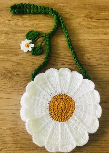 Çiçek Desenli Beyaz Dantel Bohem Çanta - Görsel 4