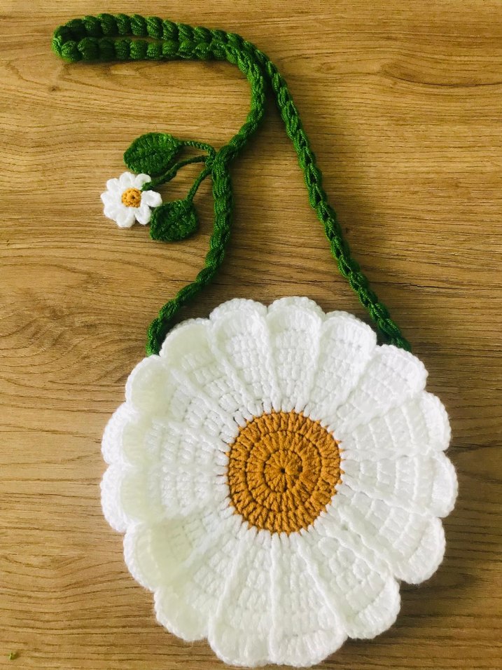 Çiçek Desenli Beyaz Dantel Bohem Çanta - Görsel 4