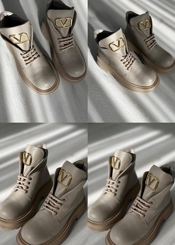 Siyah Deri Bağcıklı Stiletto Topuklu Bot - Görsel 11