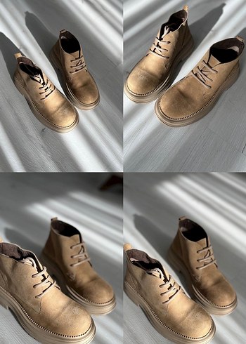 Siyah Deri Bağcıklı Stiletto Topuklu Bot - Görsel 8