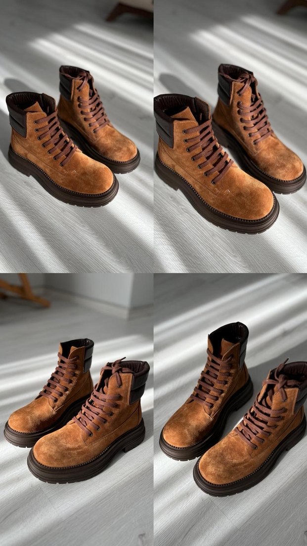 Siyah Deri Bağcıklı Stiletto Topuklu Bot - Görsel 5