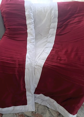 Bordo Parlak Düz Desen yorgan - Görsel 5