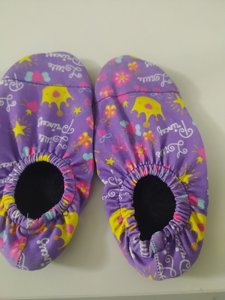 Mor Renkli Kız Çocukları Sıcak Terlik - Görsel 2