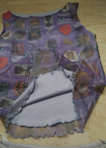 Bohem Renkli Fırfırlı kız çocuk etek bluz - Görsel 3