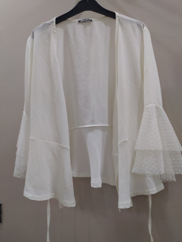 Beyaz Kayık Yaka Kadın gömlek - Görsel 2