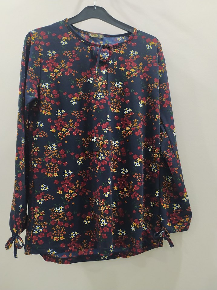 Miss Firuze Çok Renkli  Bluz - Görsel 4