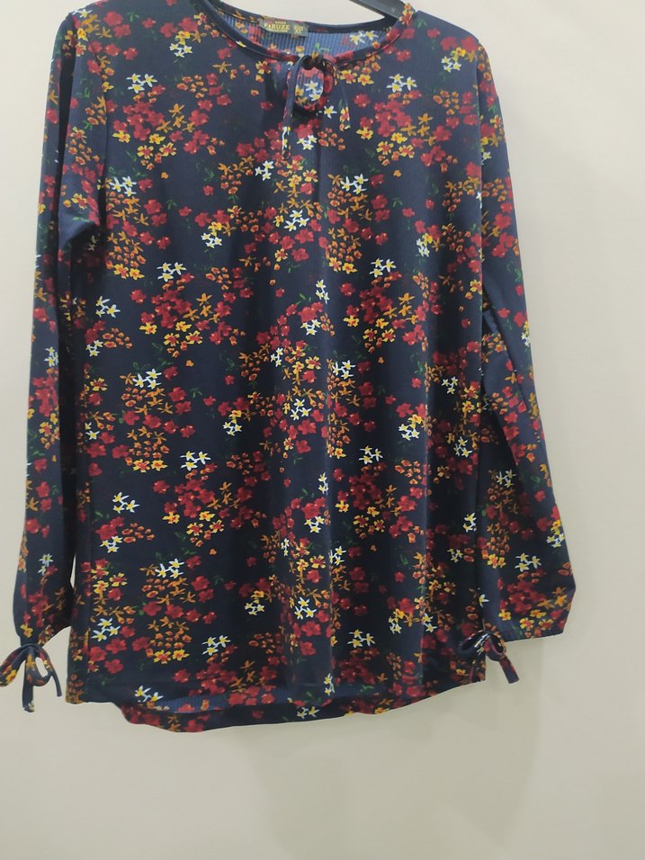 Miss Firuze Çok Renkli  Bluz - Görsel 3