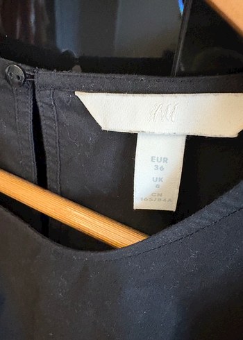 H&M Kısa Kollu Siyah Kadın Bluz