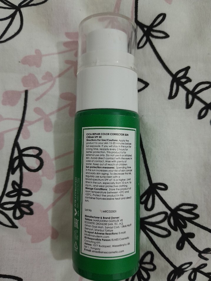 Maru.Derm Cica Repair Renk Düzeltici Güneş Kremi SPF 50 - Görsel 2