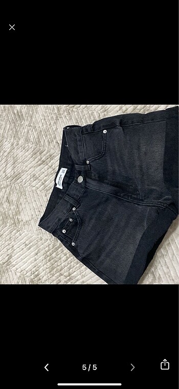 xs Beden siyah Renk Pull and Bear kot şort