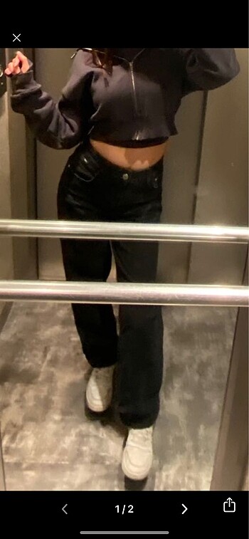 Mavi baggy pantolon
