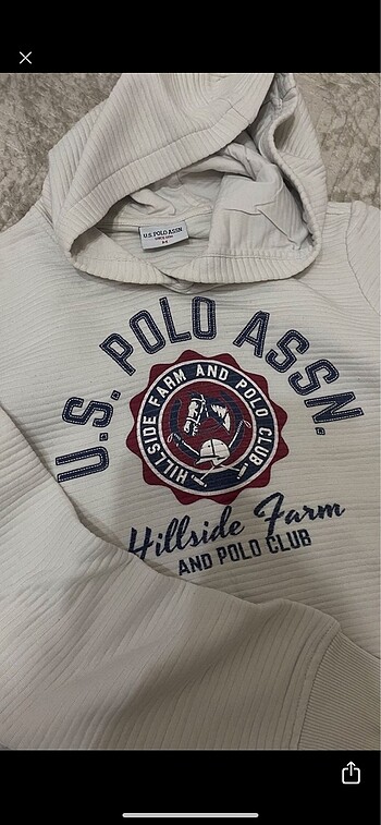 U.S Polo Assn. beyaz sweatshirt