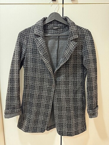 Ekoseli Blazer Ceket