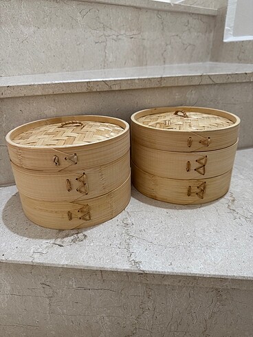 Bamboo Buharda Pişirme ve Saklama Kabı