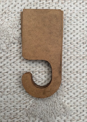 Ahşap Bebek Kıyafet Askısı Ayracı - Görsel 5