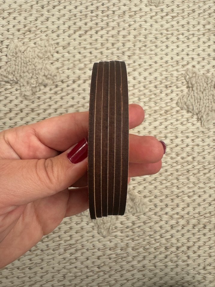 Ahşap Bebek Kıyafet Askısı Ayracı - Görsel 4