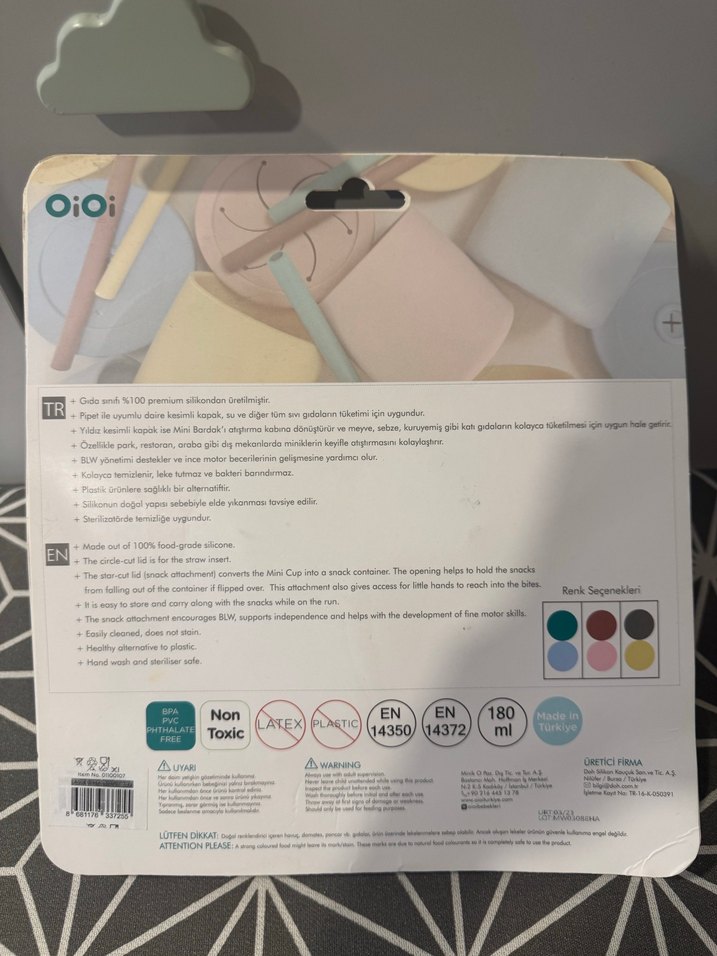 OiOi HAM+HÜP 6 Ay+ Silikon Pipetli Bardak Seti - Görsel 5