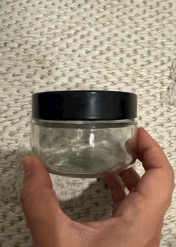 Siyah Kapaklı Boş Cam Çok Amaçlı Kavanoz 23cl - Görsel 3