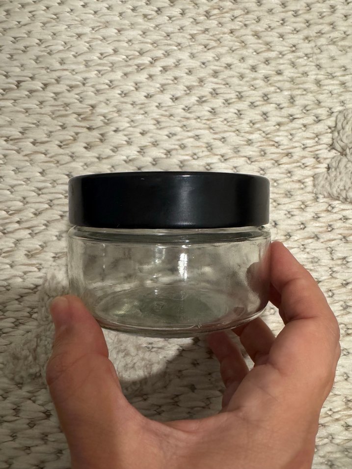 Siyah Kapaklı Boş Cam Çok Amaçlı Kavanoz 23cl - Görsel 3