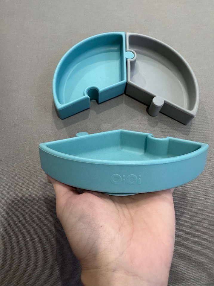 Oioi Vakumlu Silikon Puzzle Mama Tabağı ve Kaşığı - Görsel 2