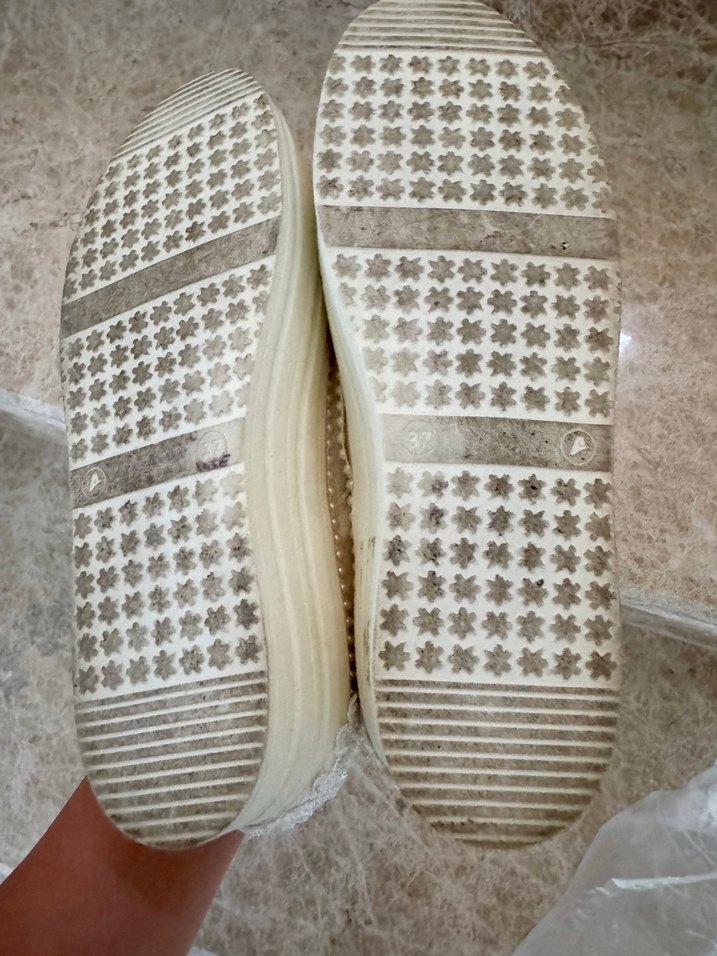 Mor Bağcıklı Nakışlı Bohem Kadın Spor Ayakkabı - Görsel 3