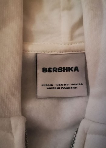 Bershka bershka kapusonlu crop sweatshirt