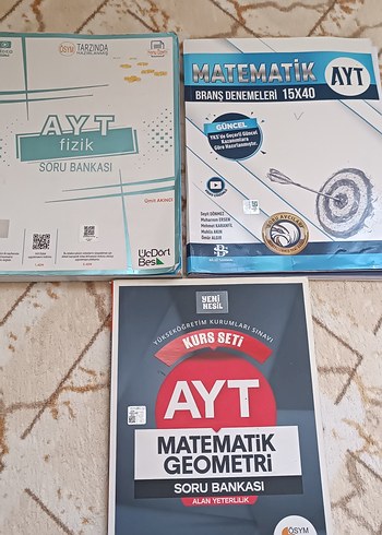 AYT Matematik, Geometri ve Fizik Soru Bankası Seti