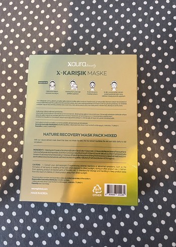 X-Mixed Doğal Onarıcı Maske Paketi - Görsel 2